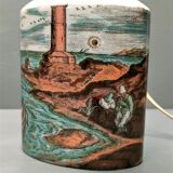 Vintage Florentine Ceramic Bedside Lamp Foot ~ 60s