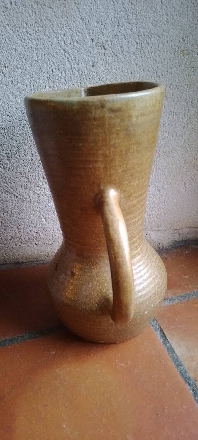 Vintage Digoin stoneware glasses and carafe set