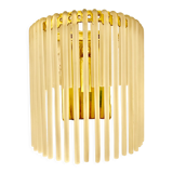 Applique verre et structure or Sciolari, Italie 1980s