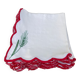 12 antique hand-embroidered linen napkins