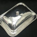 English silver butter dish