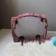 Fauteuil crapaud vintage rose poudré
