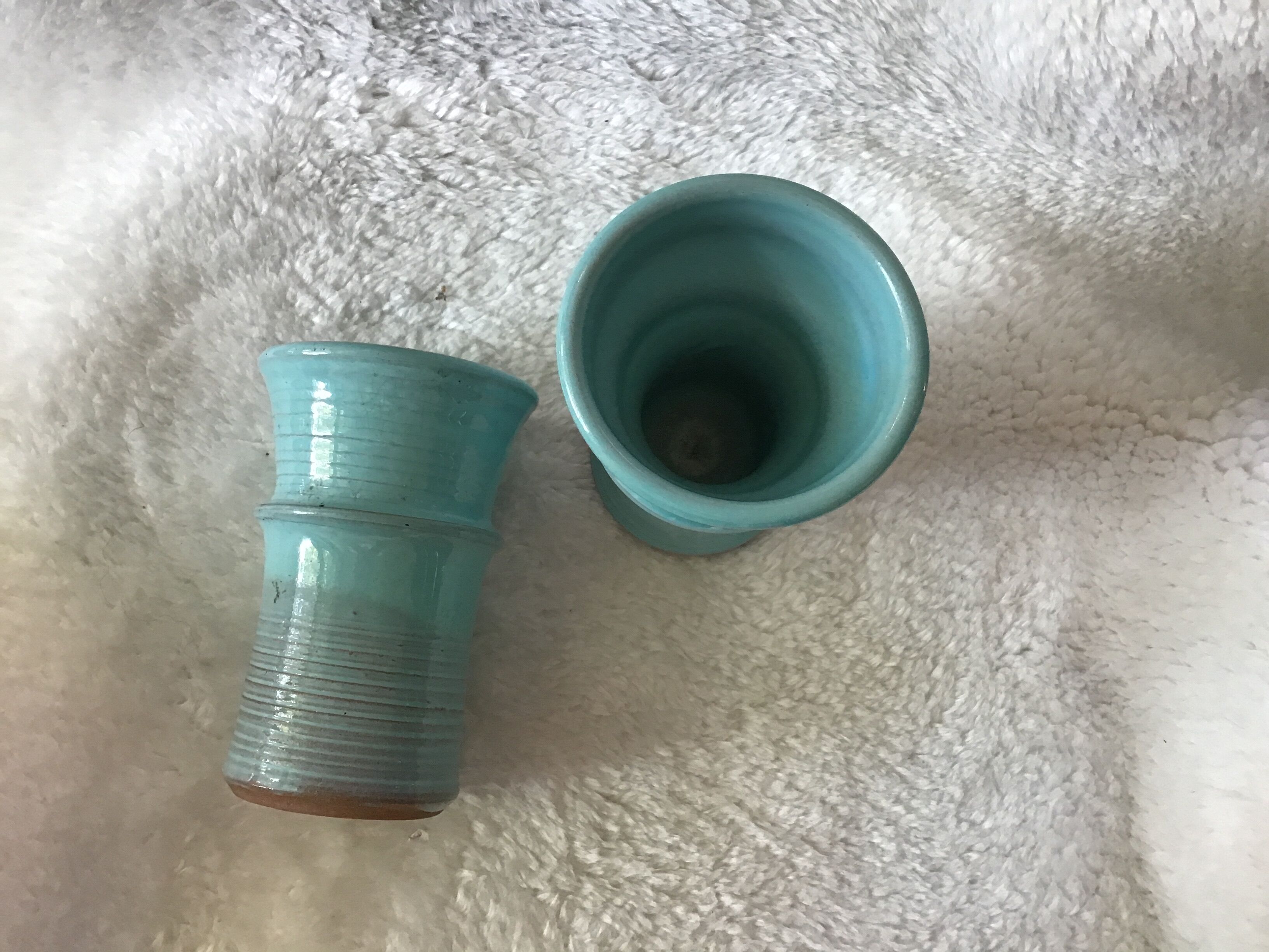 Two vintage ceramic mugs