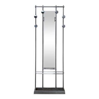 Vestiaire d’entrée aluminium chromé 1950