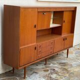 Living Scandinavian teak sideboard, 1950s