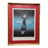 Antonio Andivero (1934-2017) - Colour lithograph - The Visit - 15/75