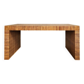 Table ou bureau en tressage d'osier