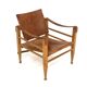 Leather “Safari” armchair, Aage Bruun & Son, Denmark, 1960s