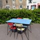 Vintage 70s Formica chair with table
