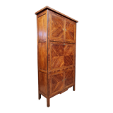 Secretary guillotine Louis XVI era in marquetry around 1760-1780