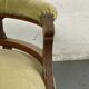 Fauteuil empire velours vert ancien