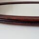 Oval antique mirror in solid wood from the 1960s.