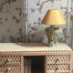 Ceramic lamp signed Claude Pruffert – Vallauris, marine decor in relief