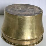 Vintage brass pot cover