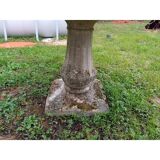 Table de jardin en ciment féraillé des années 60