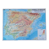 Old MDI map Spain-Iberian Peninsula