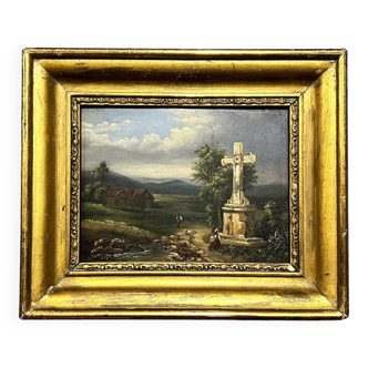 19th century French School: oil on panel circa 1830