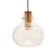 Mid-Century Bubble Glass & Brass Ceiling Light/Pendant by Helena Tynell for Limburg, Germany, 1960s