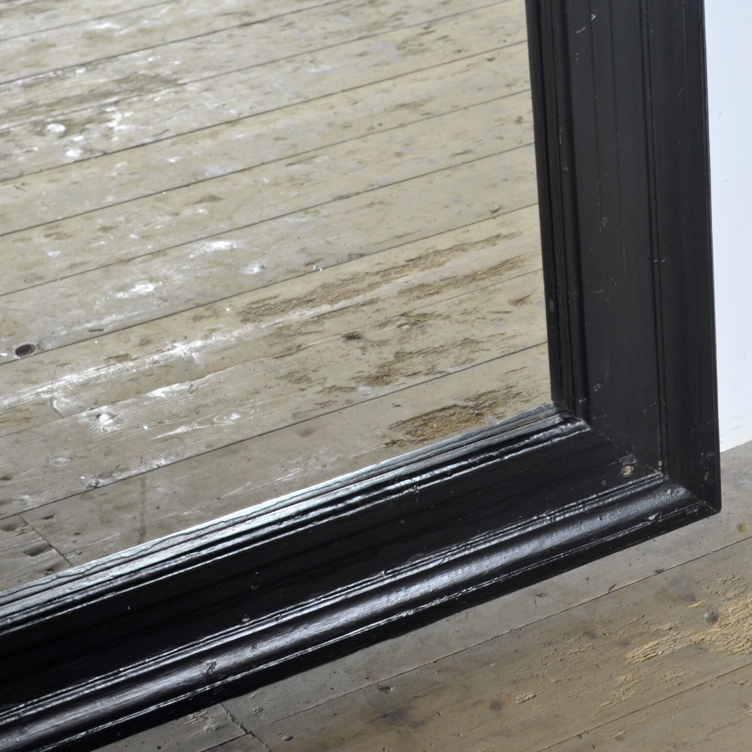 Large mirror in antique frame