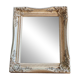 Vintage Rectangular Wall Mirror – Carved Solid Wood Frame