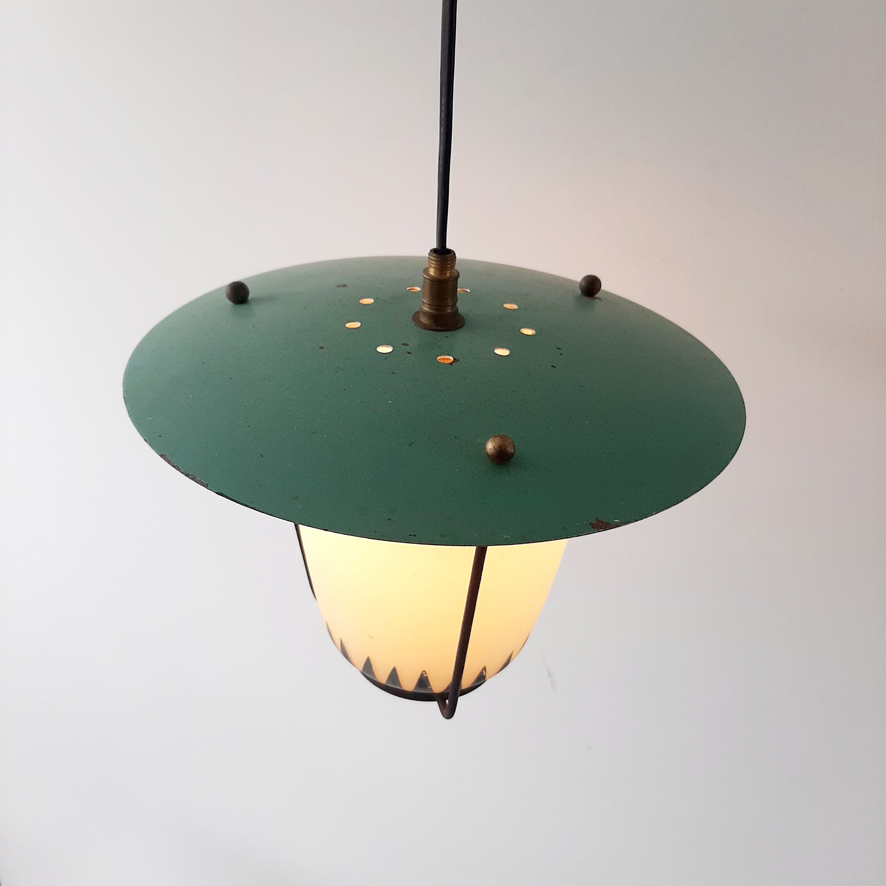 Vintage suspension lamp 50s