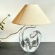 Lampe cristal art déco gravée Paris France