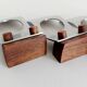 4 designer stainless steel egg cups