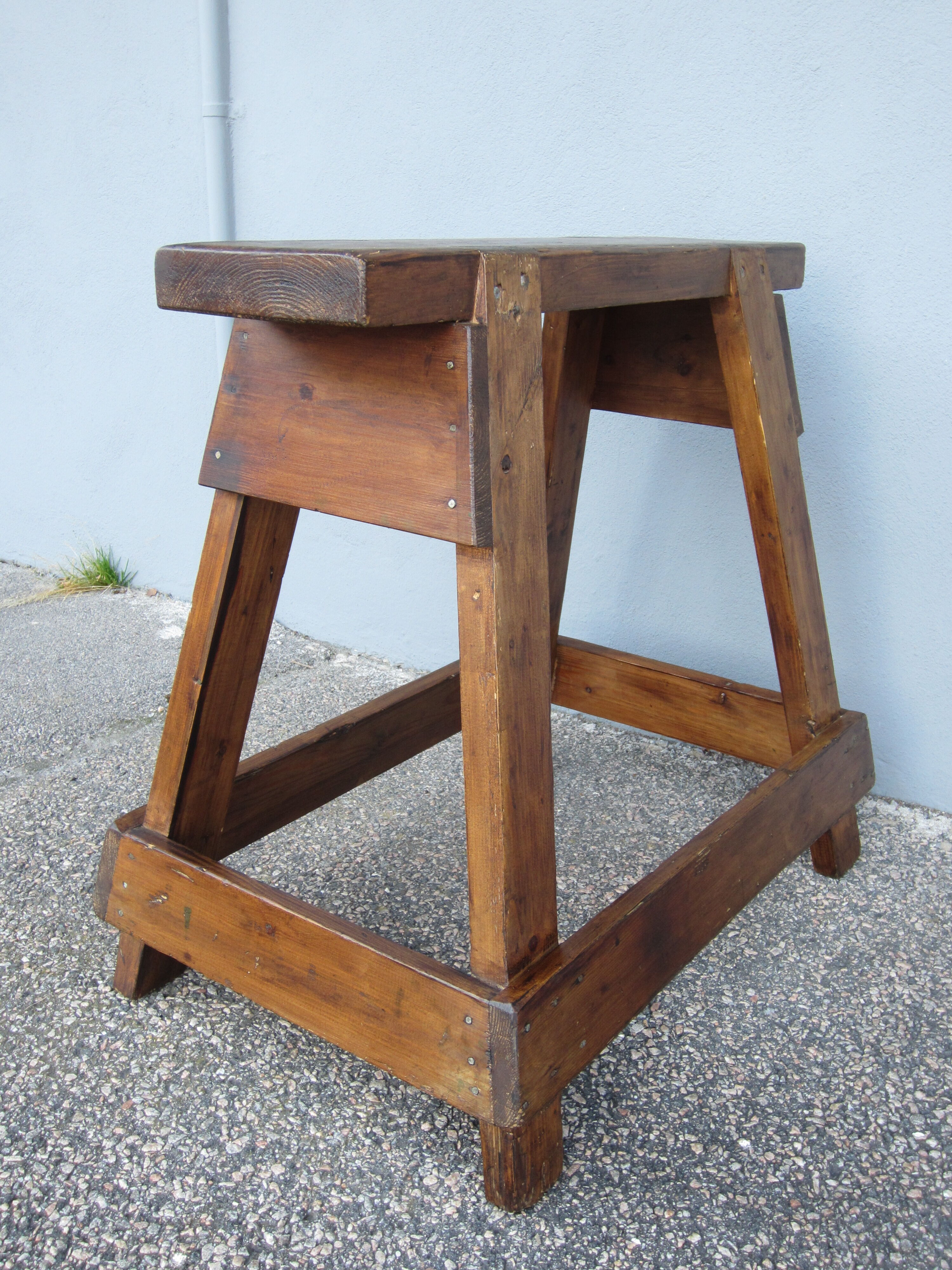 Rustic workshop stool
