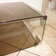 70's coffee table in smoked glass