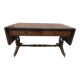 Elegant vintage coffee table, Regency style, in mahogany finish.