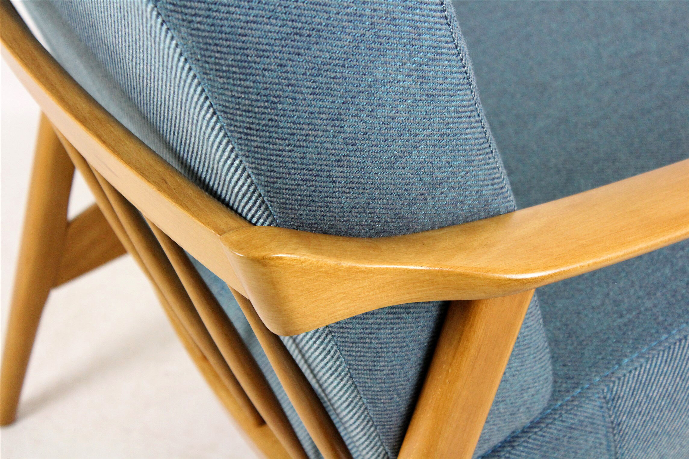 Mid-Century Scandinavian Blue & Turquoise Armchairs, 1960s, Set of 2