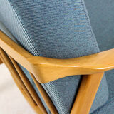 Mid-Century Scandinavian Blue & Turquoise Armchairs, 1960s, Set of 2