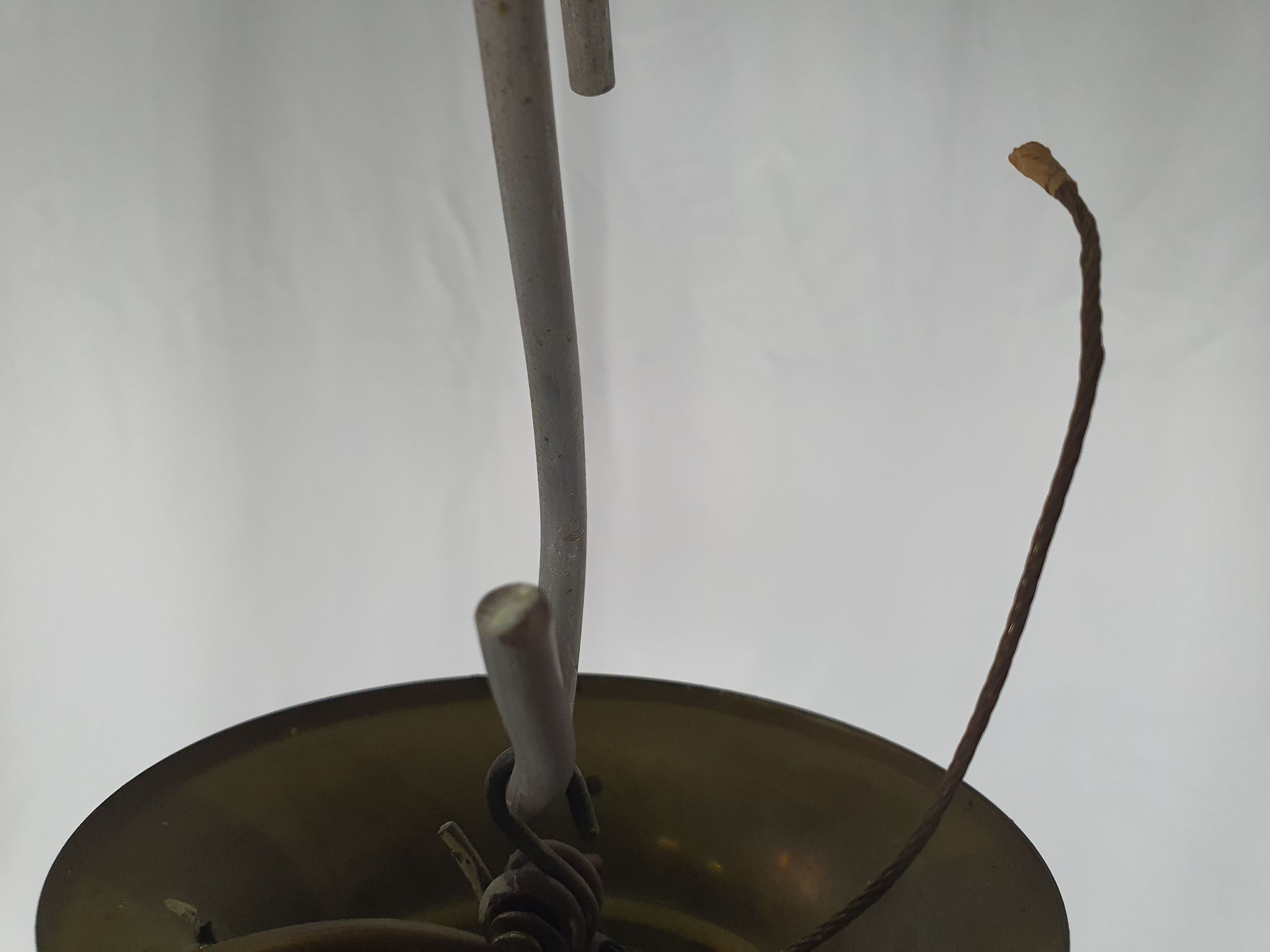 Lustre en verre de Murano et laiton avec double support