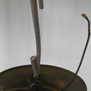 Lustre en verre de Murano et laiton avec double support