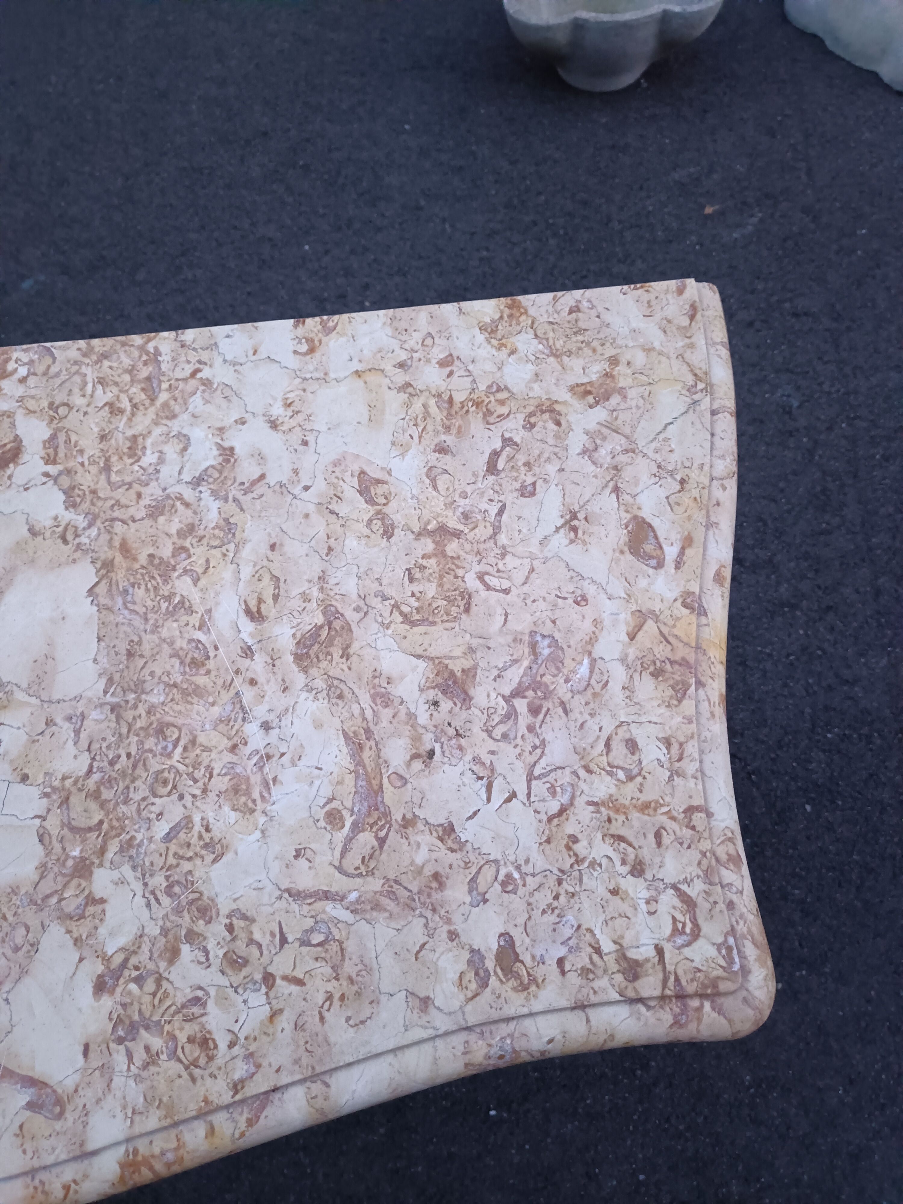 Chest of drawers marquetry marble top