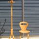 Coat rack parrot BAUMANN light beech (A2) original varnish