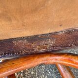 Pair of chairs bistro coffee wood curved