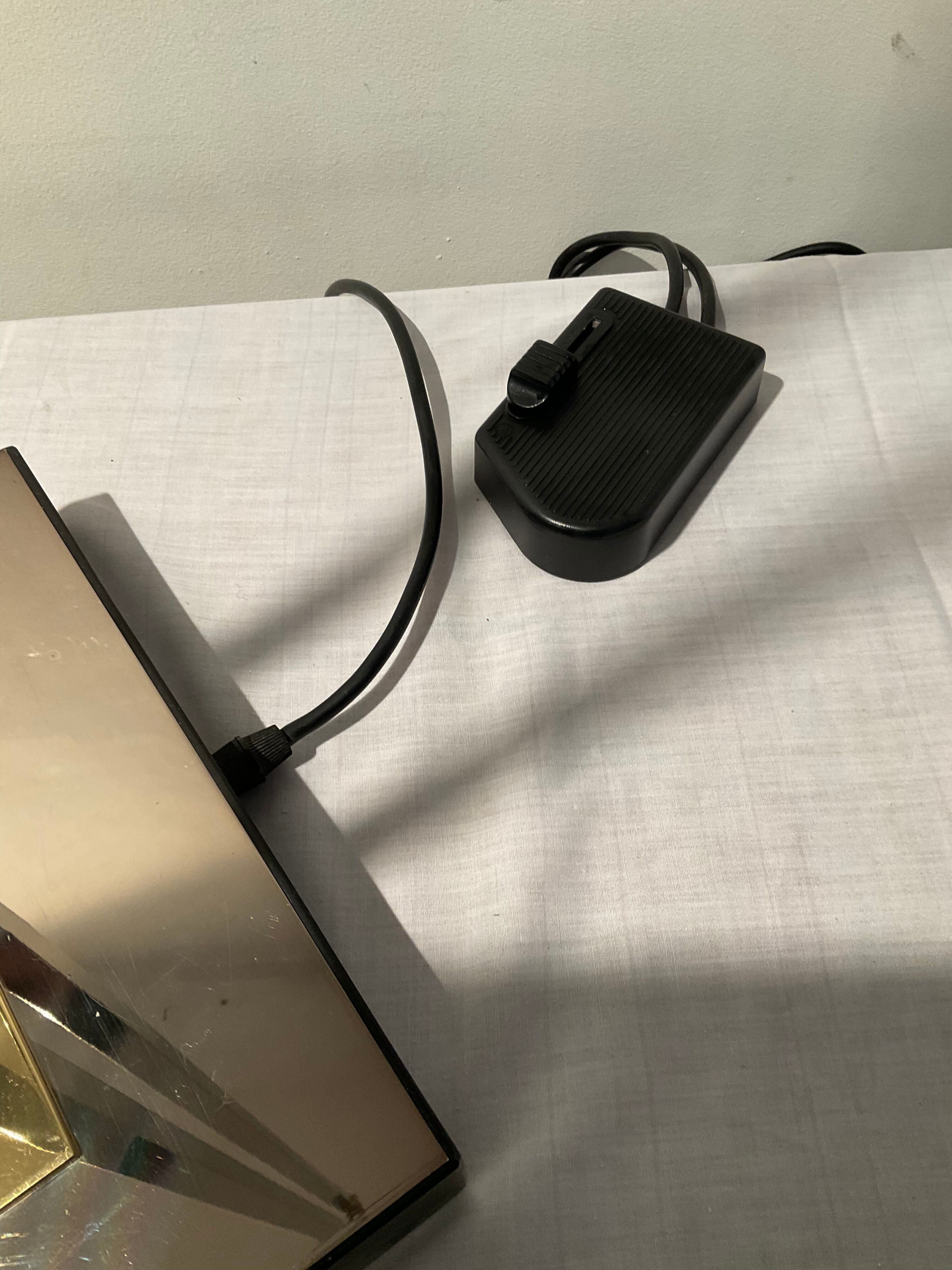 Deknudt brass floor lamp from the 70s