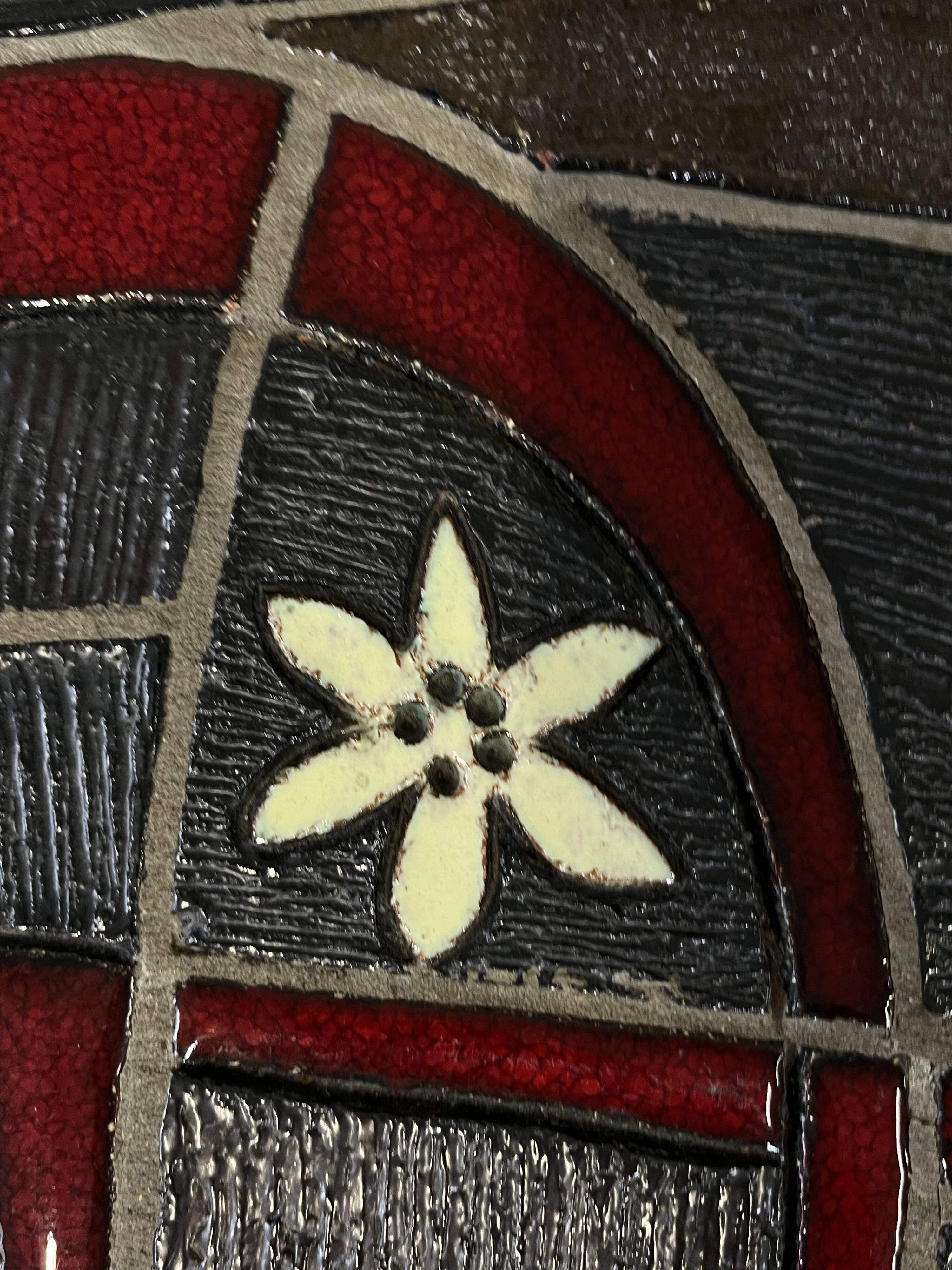 Table d'appoint en céramique par Paul Vermeire pour Perignem, années 1960.