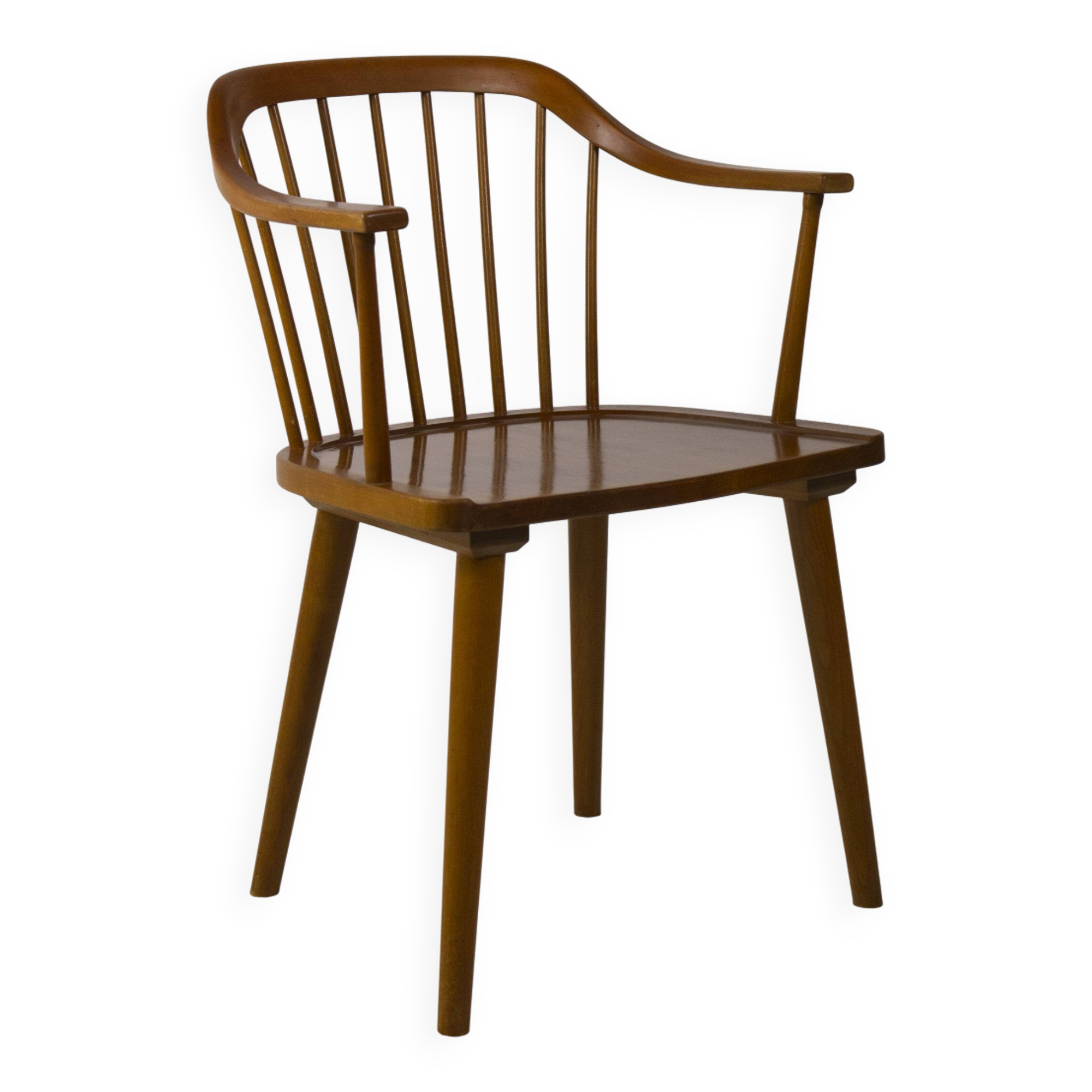 Spindle back armchair by Axel O. Larsen, Model 1776 FH, Denmark, 1940s