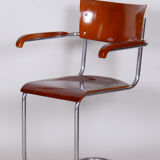 Set Of 4 Restored Bauhaus Beech Plywood Armchairs by Mart Stam, High Gloss, 1930s, Germany