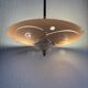 Vintage 1950 pink glass dome ceiling light - 39 x 40 cm