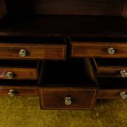Secretary Empire Style Hand Polished Mahogany With Intarsia From 1820s