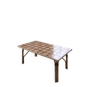 Table rotin années 50