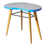 Table haricot formica et pieds compas, table bureau, table d'appoint, table vintage, 60's