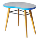 Table haricot formica et pieds compas, table bureau, table d'appoint, table vintage, 60's