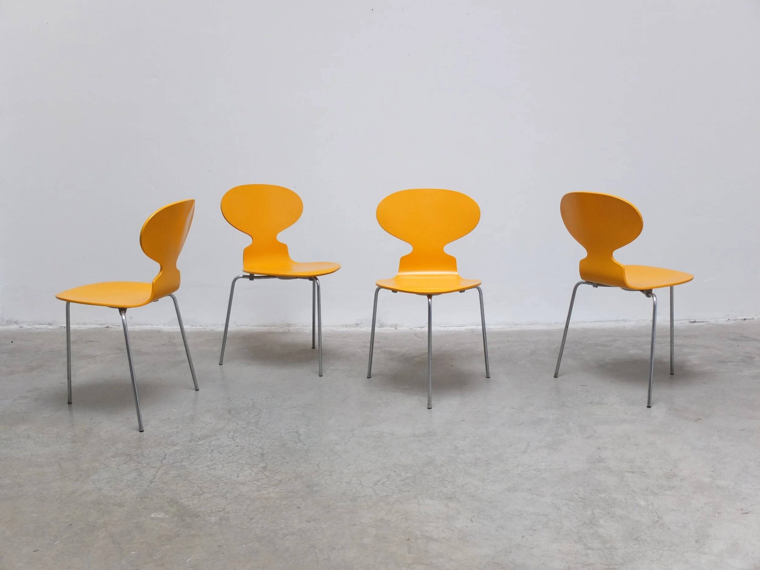 set of 4 'Ant' chairs by Arne Jacobsen for Fritz Hansen, 1974