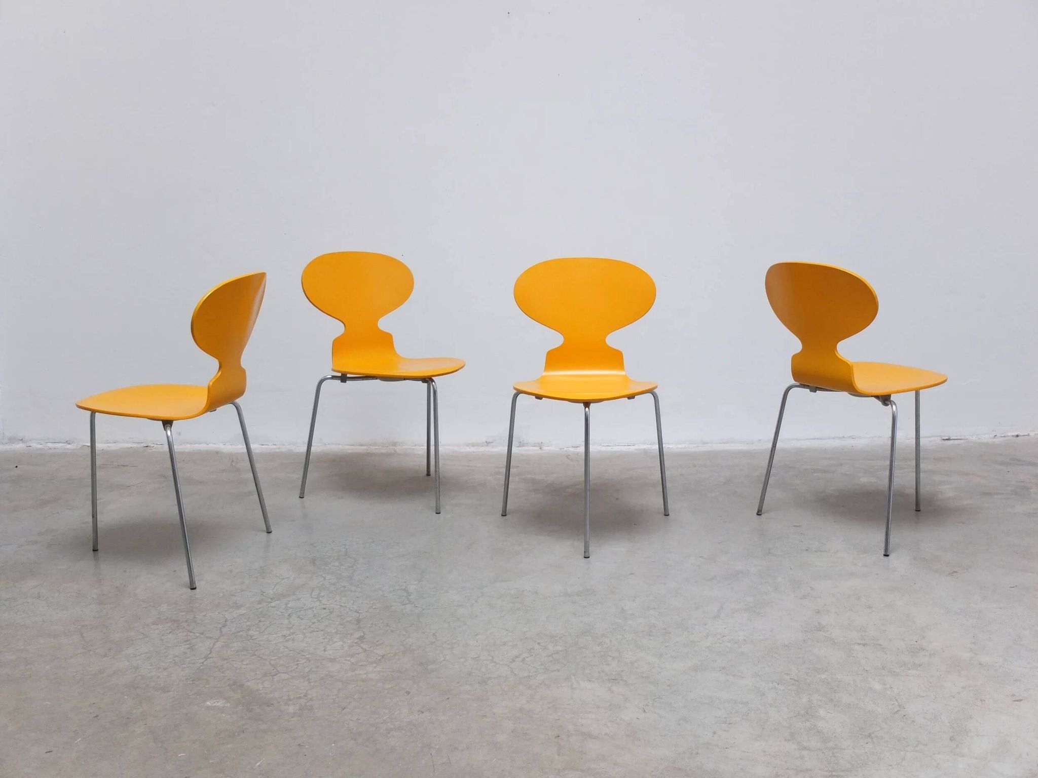 set of 4 'Ant' chairs by Arne Jacobsen for Fritz Hansen, 1974