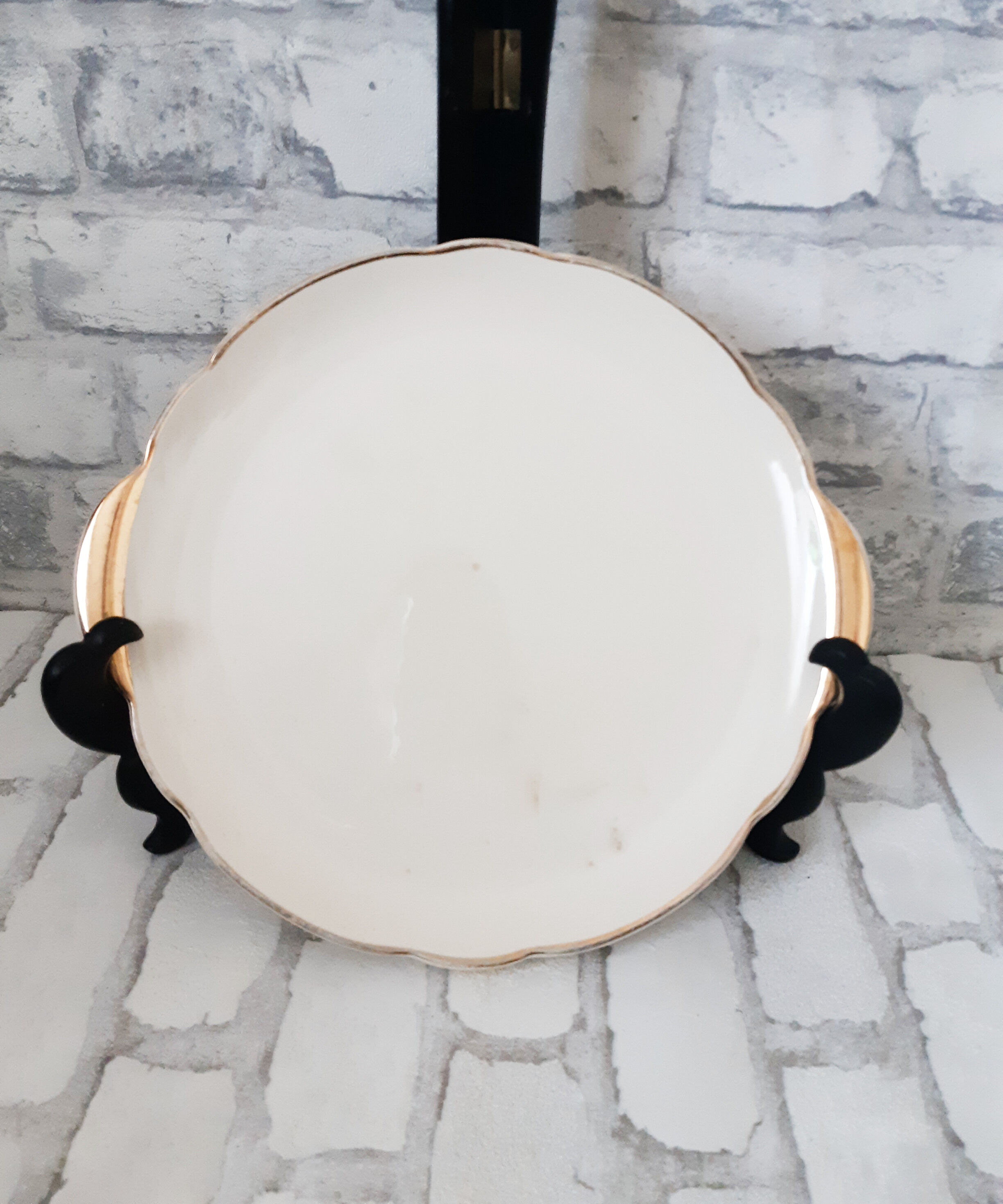 Villeroy and Boch cake dish, Mettlach model, made in Germany, handmade