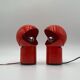 Pair of Space Age Table or Wall Lamps 'Asteroidi' by Siberin Caronno, 70s